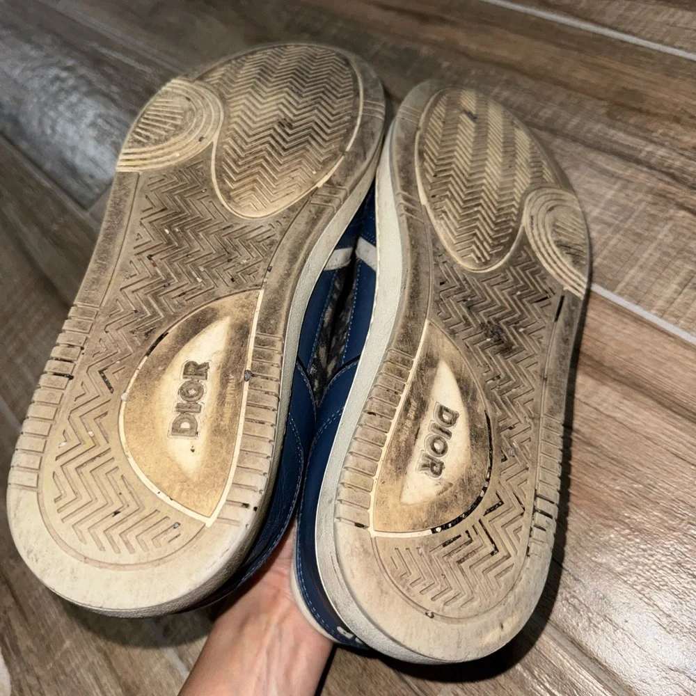 Dior B30 Countdown Sneaker in Blue and Cream - Picture 6 of 8